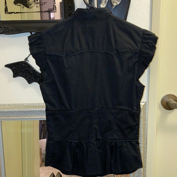 Black BeBe top xs - Picture 2 of 11